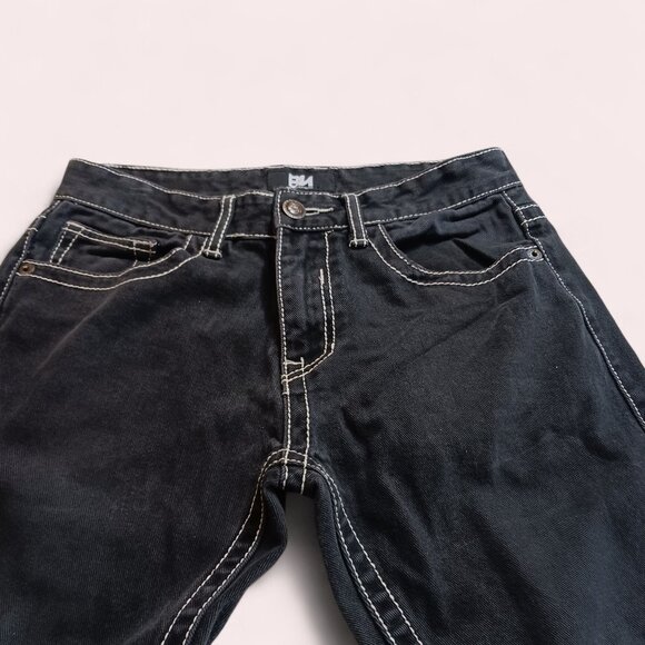 Bluenotes 30x32 Slimstraight Low Rise Jeans 100% Cotton Y2K Dark Wash - Picture 7 of 16